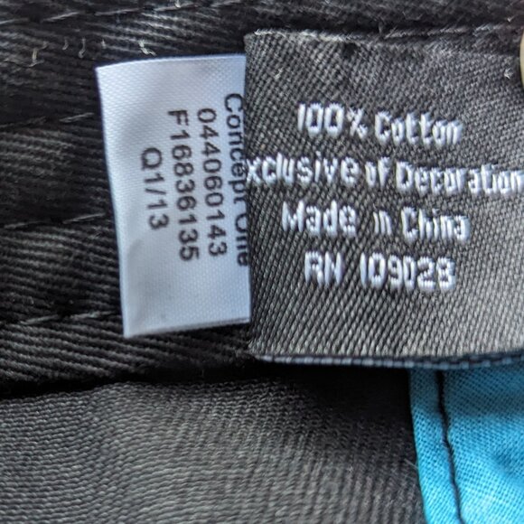 Deadmau5 Embroidered Blue Black Cap Hat Wide Flat Bill Adjustable - Picture 8 of 8